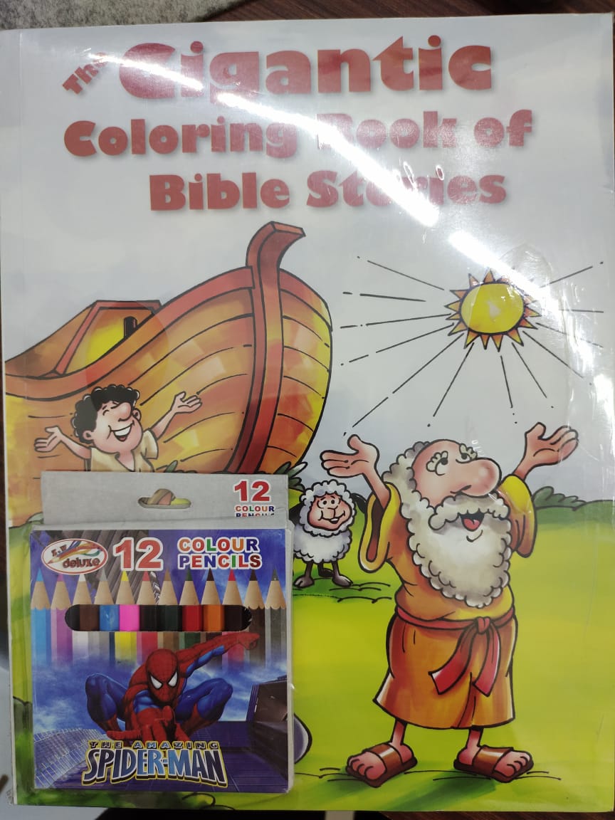 Gigantic coloring book of bible stories Miri Life Books